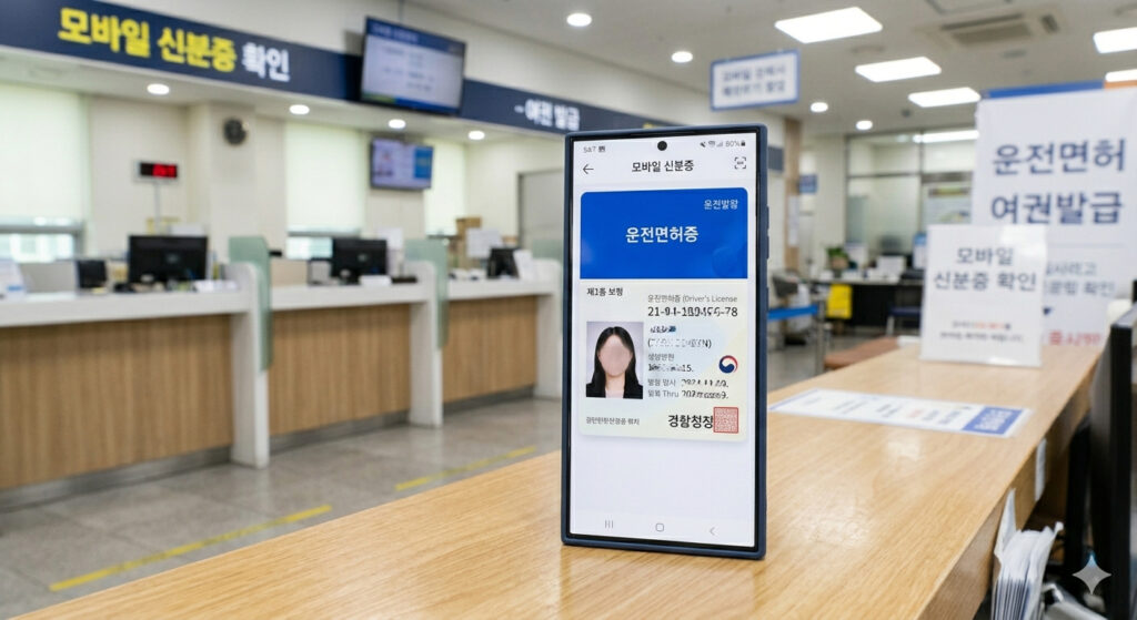 스마트폰에 띄워진 모바일 운전면허증